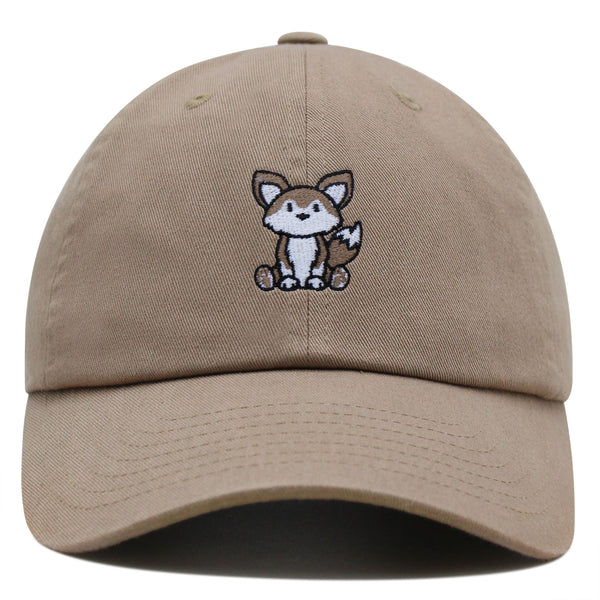 Fennec Fox Premium Dad Hat Embroidered Cotton Baseball Cap Sitting