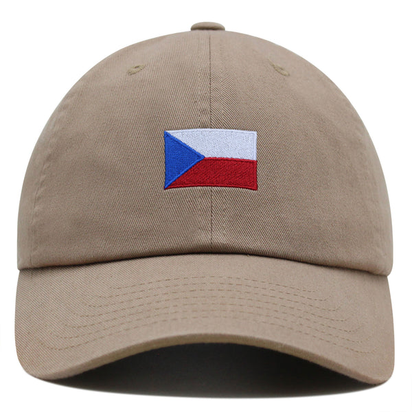 Czech Republic Flag Premium Dad Hat Embroidered Cotton Baseball Cap Country Flag Series