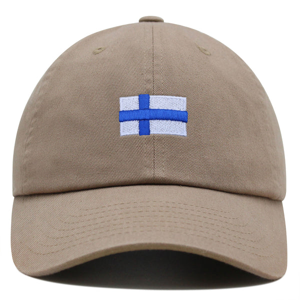 Finland Flag Premium Dad Hat Embroidered Cotton Baseball Cap Country Flag Series