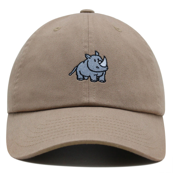 Rhino Premium Dad Hat Embroidered Cotton Baseball Cap