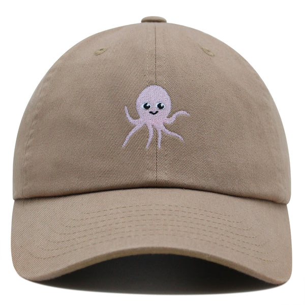 Cute Octopus Premium Dad Hat Embroidered Cotton Baseball Cap