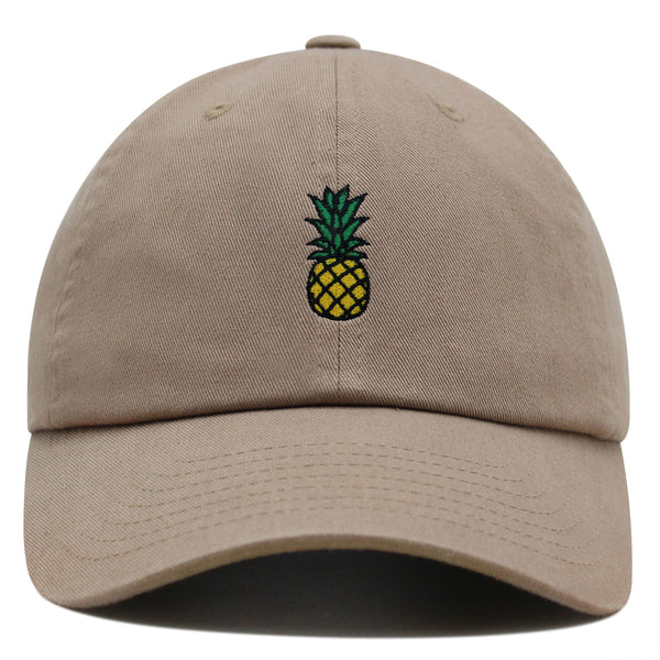 Cartoon Pineapple Premium Dad Hat Embroidered Cotton Baseball Cap