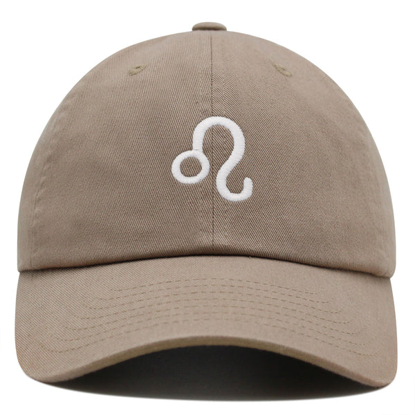 Leo Premium Dad Hat Embroidered Cotton Baseball Cap Zodiac Symbol