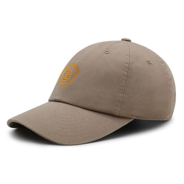 Bitcoin Premium Dad Hat Embroidered Baseball Cap Cryptocurrency