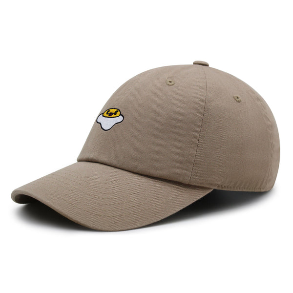 Smiling Egg Premium Dad Hat Embroidered Baseball Cap Sunny Side Up