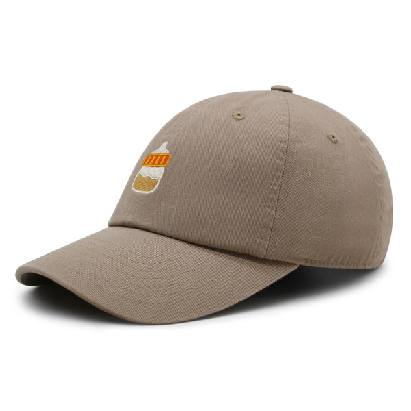 Orange Baby Bottle Premium Dad Hat Embroidered Baseball Cap Infant New Born