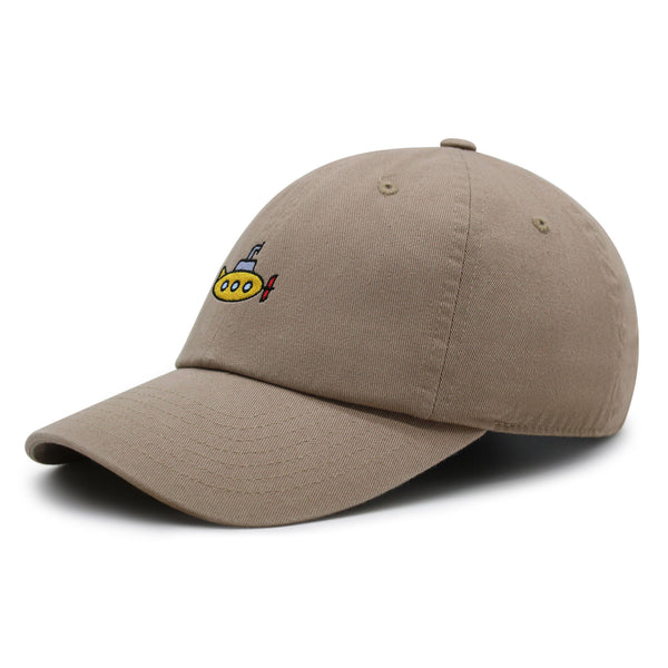 Yellow Submarine Premium Dad Hat Embroidered Baseball Cap Ocean