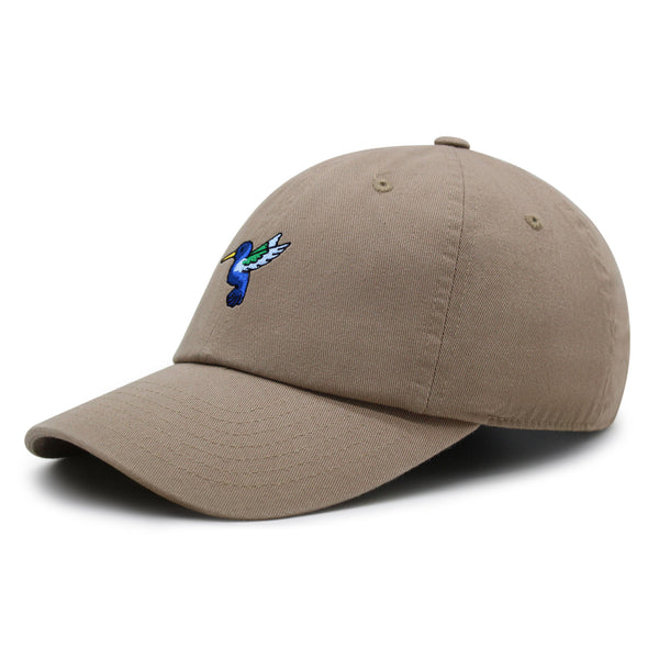 Hummingbird Premium Dad Hat Embroidered Cotton Baseball Cap Cute Bird