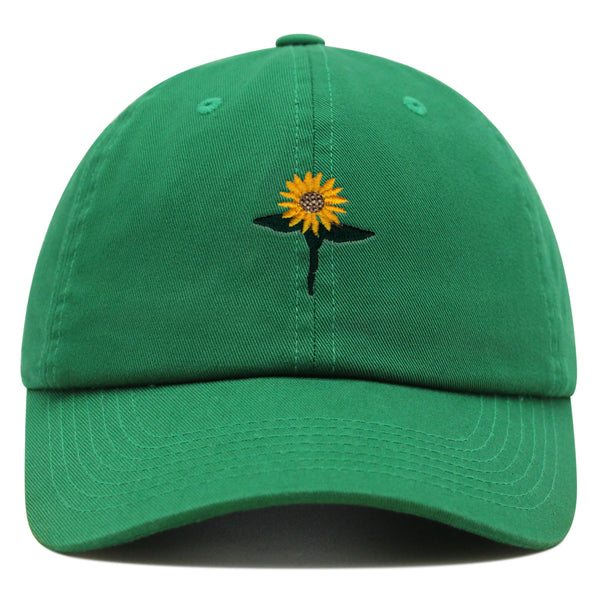 Sun Flower Premium Dad Hat Embroidered Baseball Cap Floral