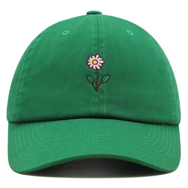 Flower Premium Dad Hat Embroidered Baseball Cap Flower Pink