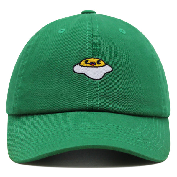 Smiling Egg Premium Dad Hat Embroidered Baseball Cap Sunny Side Up