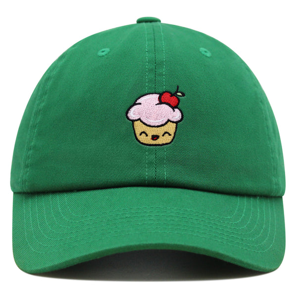 Happy Cupcake Premium Dad Hat Embroidered Baseball Cap Muffin Sweet