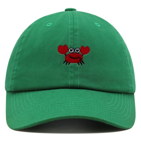 Funny Crab Premium Dad Hat Embroidered Baseball Cap Ocean Sea Fishing