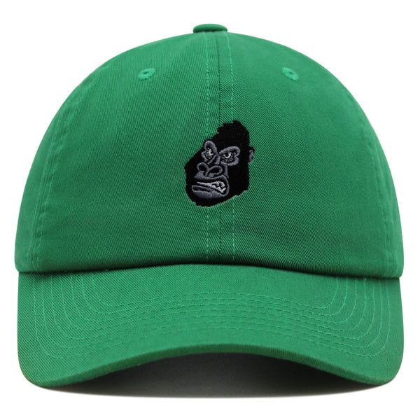 Gorilla Face Premium Dad Hat Embroidered Baseball Cap Zoo Chimpange