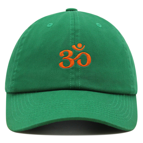 Om Symbol Premium Dad Hat Embroidered Baseball Cap Indian Buddah