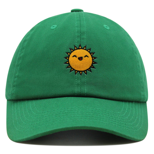 Happy Sun Premium Dad Hat Embroidered Baseball Cap Sunny Summer Morning