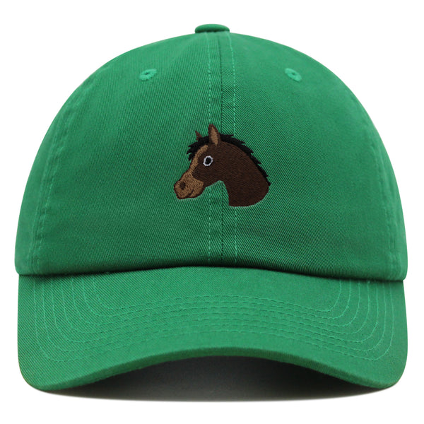 Horse Head Premium Dad Hat Embroidered Baseball Cap Cowboy Zoo