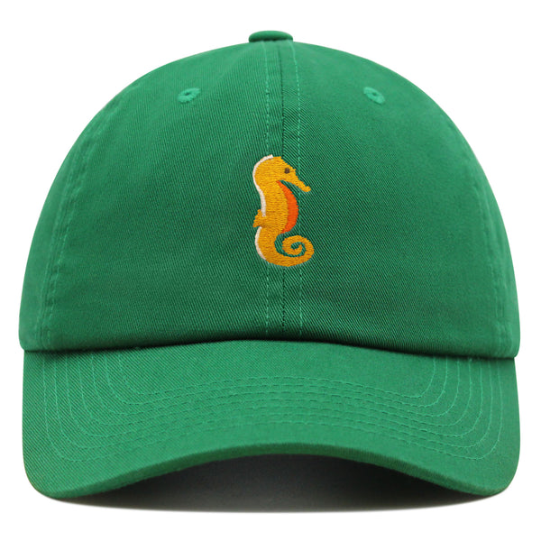 Seahorse Premium Dad Hat Embroidered Baseball Cap Ocean Sea Fish