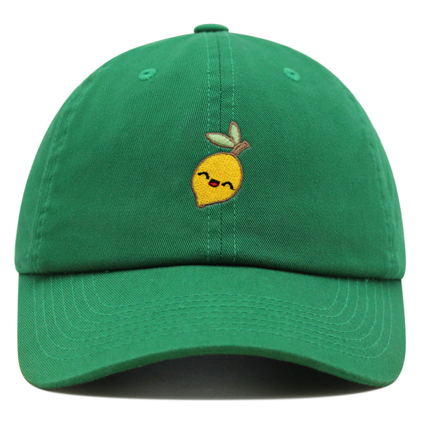 Lemon Premium Dad Hat Embroidered Baseball Cap Vegan Vegetable