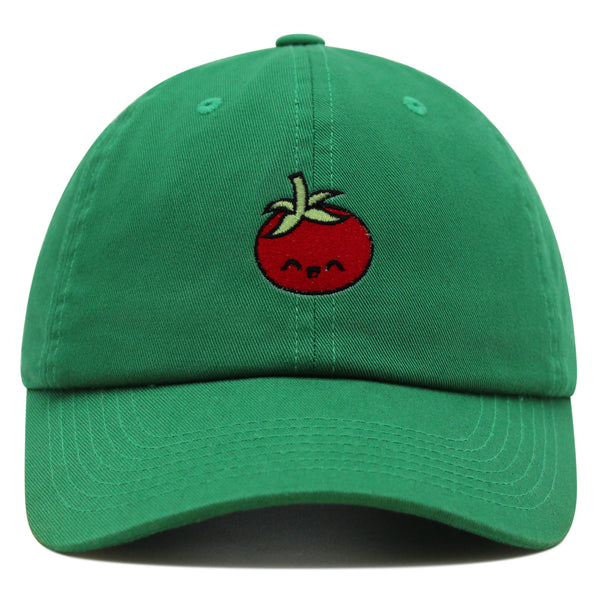 Tomato Premium Dad Hat Embroidered Baseball Cap Vegetable Vegan