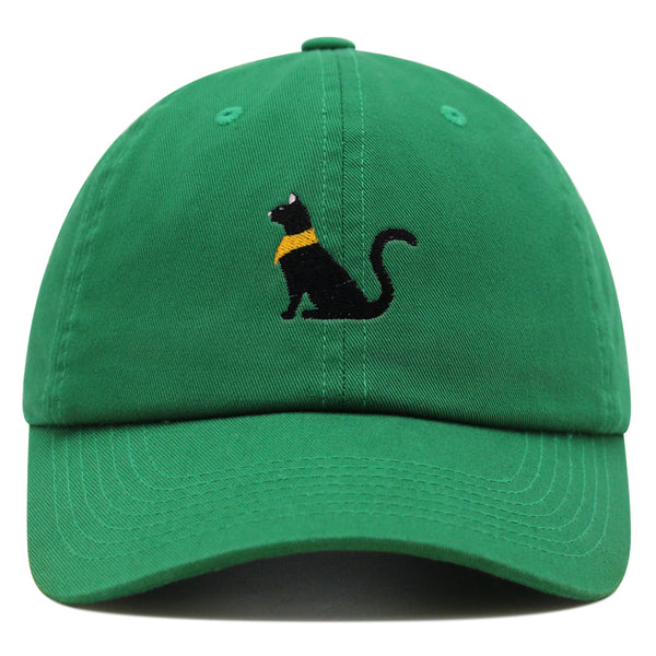 Black Egyptian Cat Premium Dad Hat Embroidered Baseball Cap Kitty