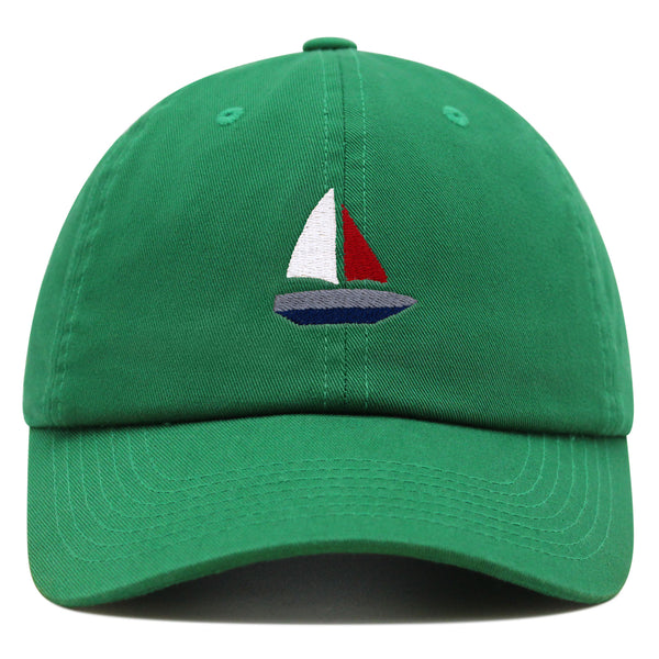 Cute Boat Premium Dad Hat Embroidered Baseball Cap Sailor Ocean