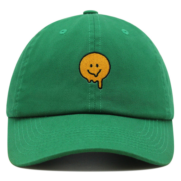 Melted Smile Premium Dad Hat Embroidered Baseball Cap Sad Face