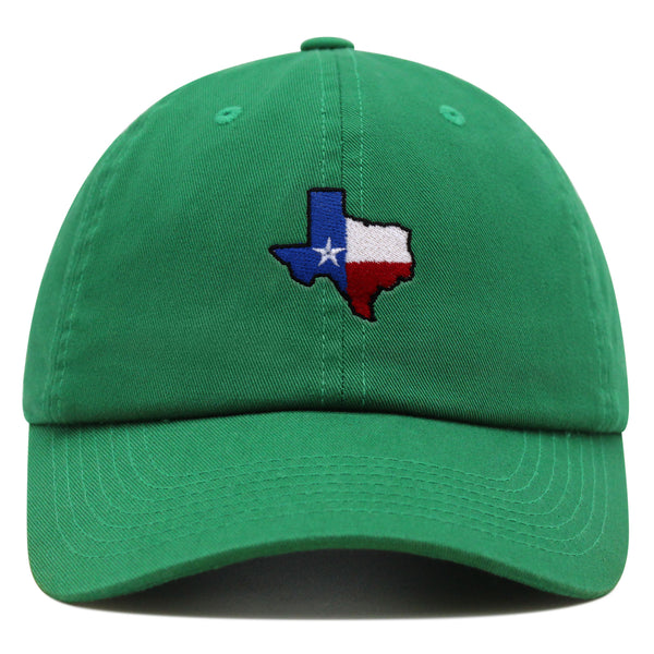 Texas Premium Dad Hat Embroidered Baseball Cap Map Flag