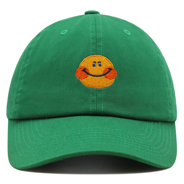 Smile Premium Dad Hat Embroidered Baseball Cap Emoji Smiling Face