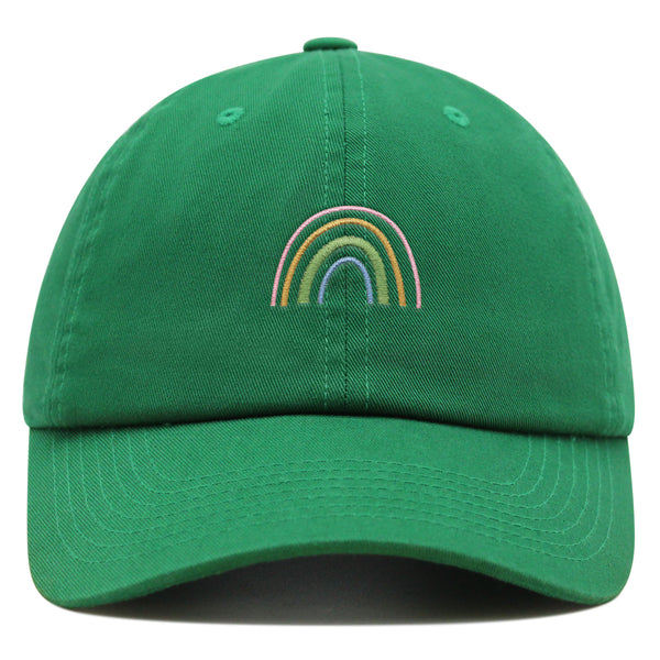 Rainbow Premium Dad Hat Embroidered Baseball Cap Pastel Cute