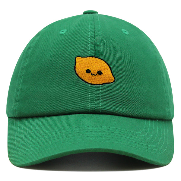 Lemon Premium Dad Hat Embroidered Baseball Cap Citrus Lime