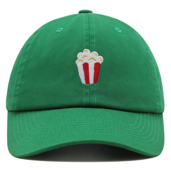 Popcorn Premium Dad Hat Embroidered Baseball Cap Theater Foodie