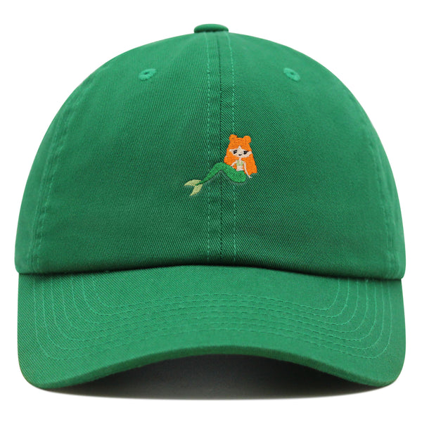 Mermaid Premium Dad Hat Embroidered Baseball Cap Fish Girl