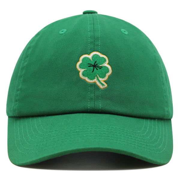 Clover Premium Dad Hat Embroidered Baseball Cap Lucky Plant