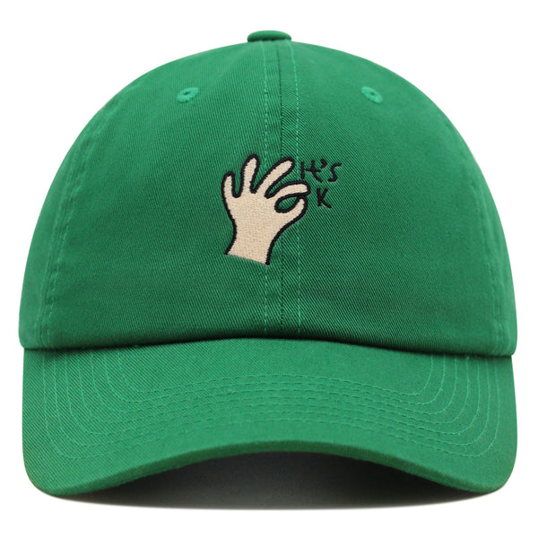 Hand Sign Premium Dad Hat Embroidered Baseball Cap OK