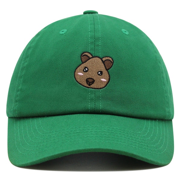 Quokka Face  Premium Dad Hat Embroidered Baseball Cap Cute Animal