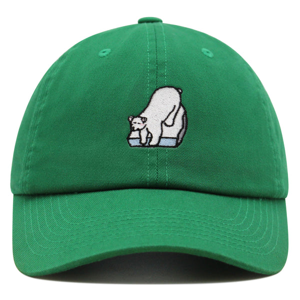 Polar Bear Premium Dad Hat Embroidered Baseball Cap Coke Soda