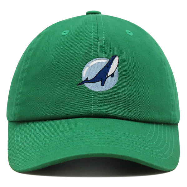 Whale Premium Dad Hat Embroidered Baseball Cap Fishing Nature