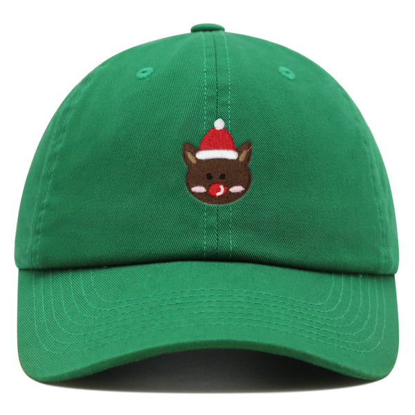 Reindeer Premium Dad Hat Embroidered Baseball Cap Christmas Gift