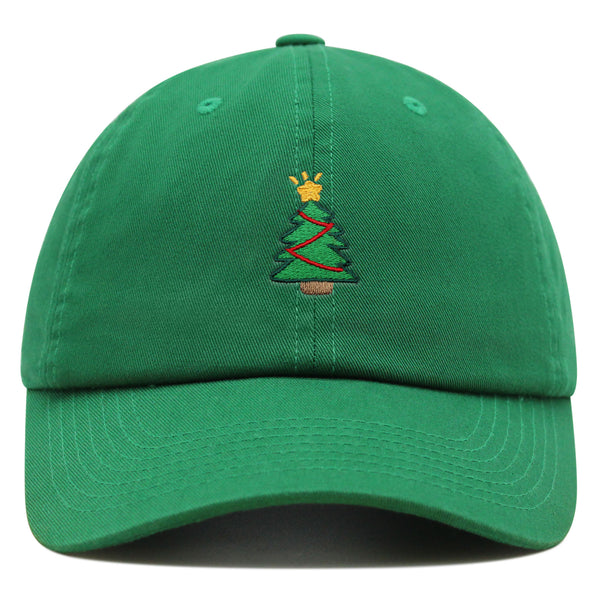 Christmas Tree Premium Dad Hat Embroidered Baseball Cap Holiday Santa