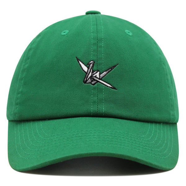 Origami Crane Premium Dad Hat Embroidered Baseball Cap Paper Swan