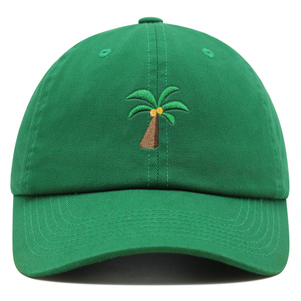 Palm Tree Premium Dad Hat Embroidered Baseball Cap Coconut