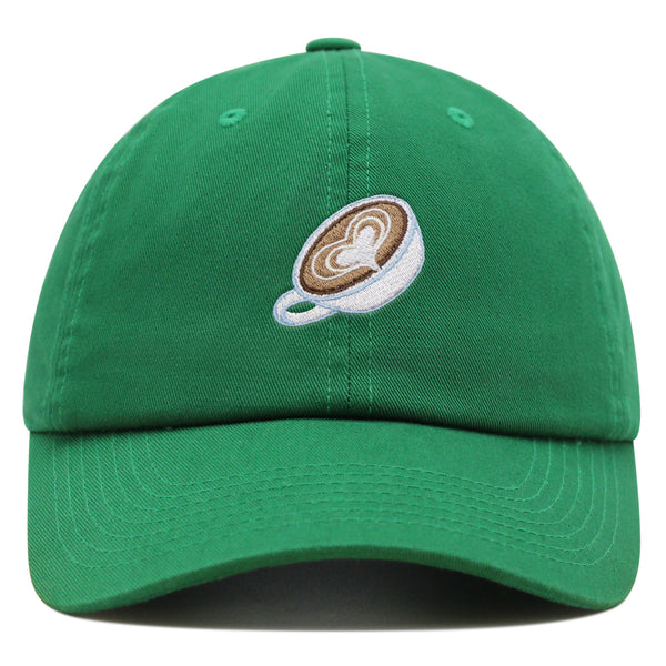 Latte Premium Dad Hat Embroidered Baseball Cap Coffee Cafe