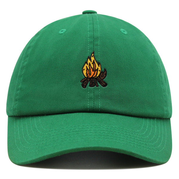 Camp Fire Premium Dad Hat Embroidered Baseball Cap Wood Pit