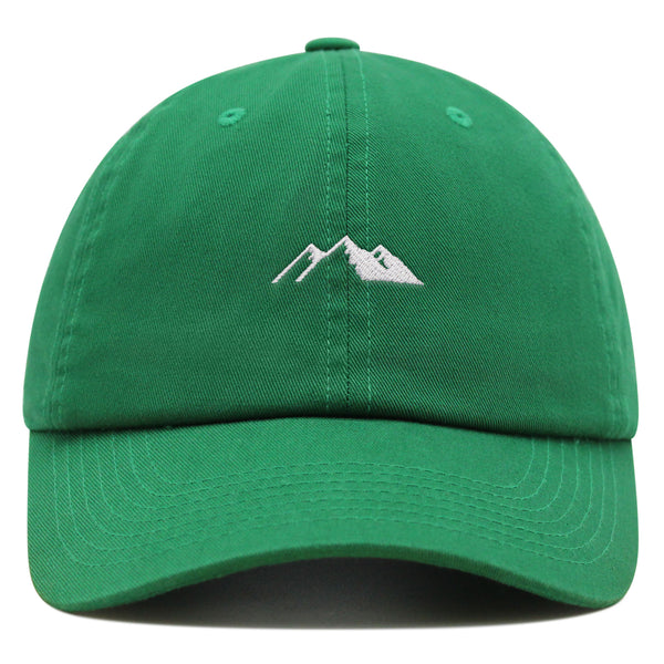 Mountain Premium Dad Hat Embroidered Baseball Cap Snowy