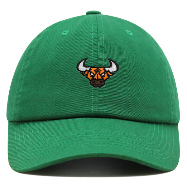 Bulls Premium Dad Hat Embroidered Baseball Cap Animal Basketball