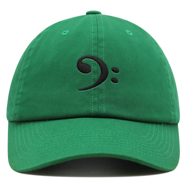 Bass Clef Premium Dad Hat Embroidered Baseball Cap Music Symbol