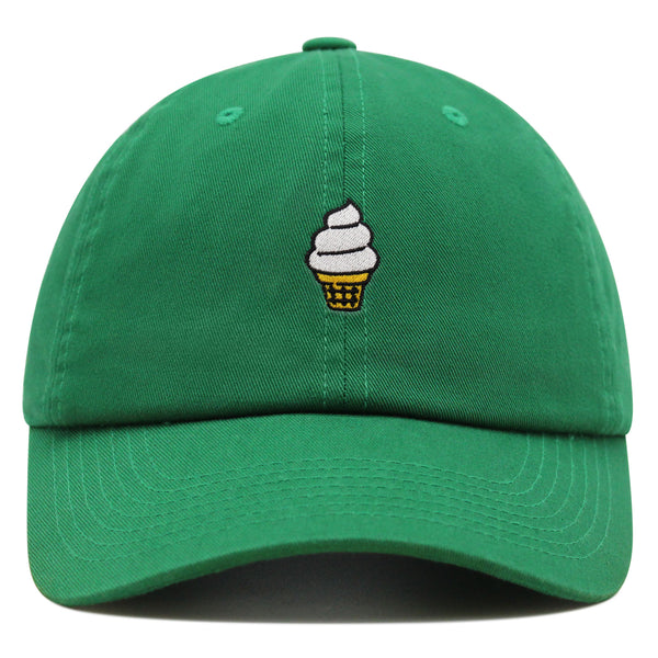 Ice cream Cone Premium Dad Hat Embroidered Baseball Cap Cute