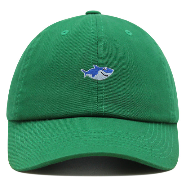 Cute Shark Premium Dad Hat Embroidered Baseball Cap Ocean Father