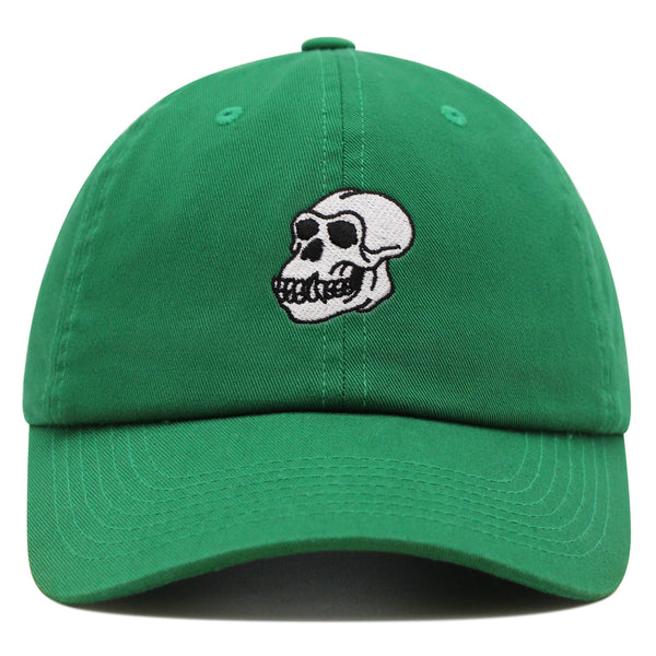 Gorilla Skull Premium Dad Hat Embroidered Baseball Cap Skelton